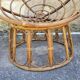 Paire de fauteuils en rotin  ou loveuses années 70