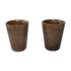 Lot de 2 verres en grès  Gp Digoin