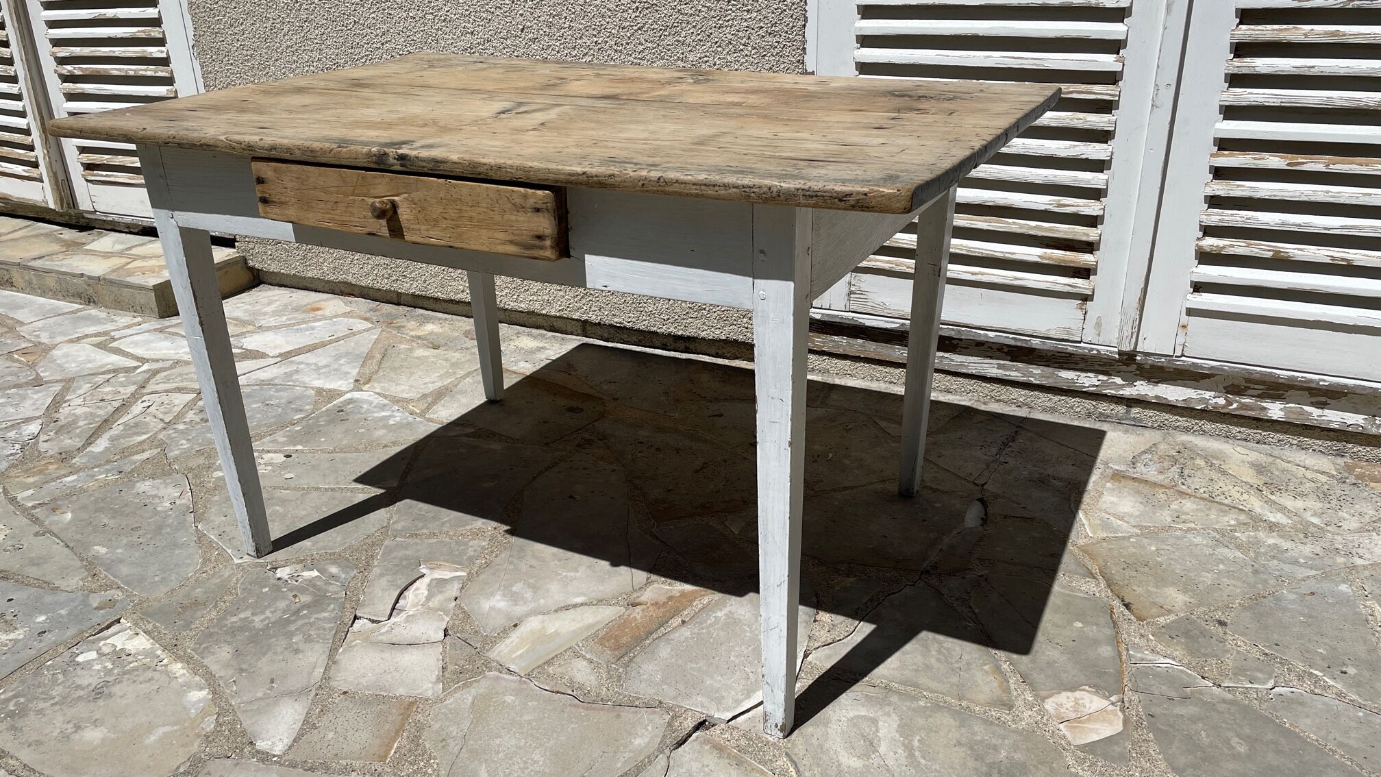 Vintage farm table orme top