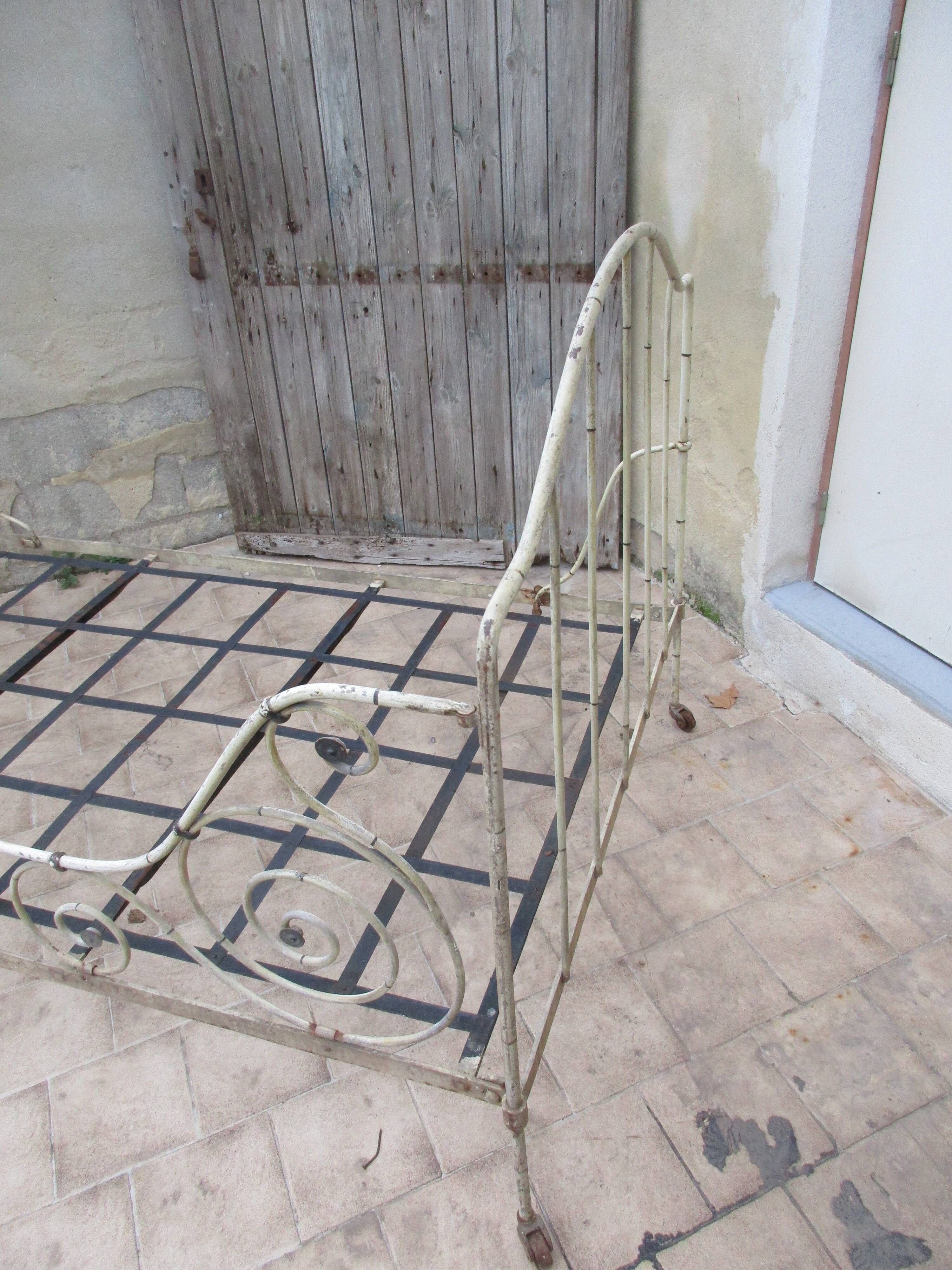 Ancient iron forge bed