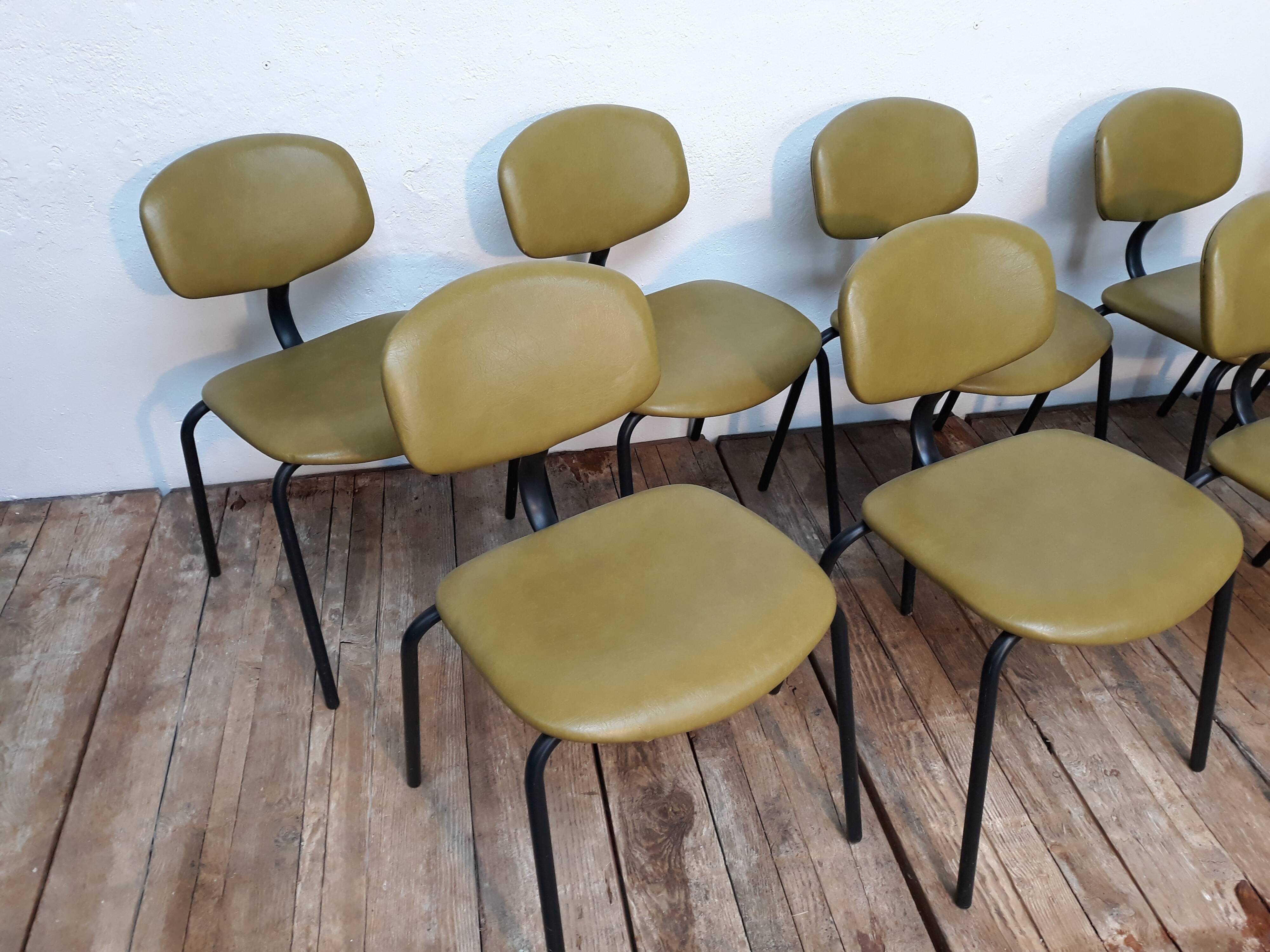 9 chairs vintage Stafor Steelcase