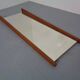 Large teak mirror by Uno & Östen Kristiansson for Luxus, Sweden, 1960s.