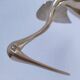 Two solid brass XL birds H. 48 cm