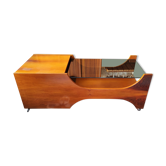 Table basse bar en palissandre, Italie 1960