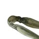Biedermeier sugar tongs, silver-plated copper, Fraget, Poland, 19th century