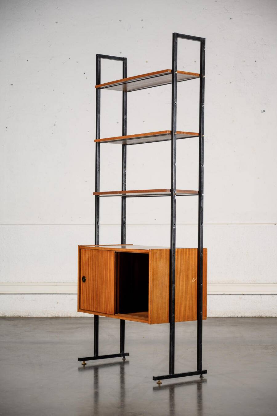 Italian library with a cabinet