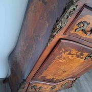 Antique secretary with marble top, late 19th century office furniture