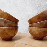 Set 6 cups handmade stoneware