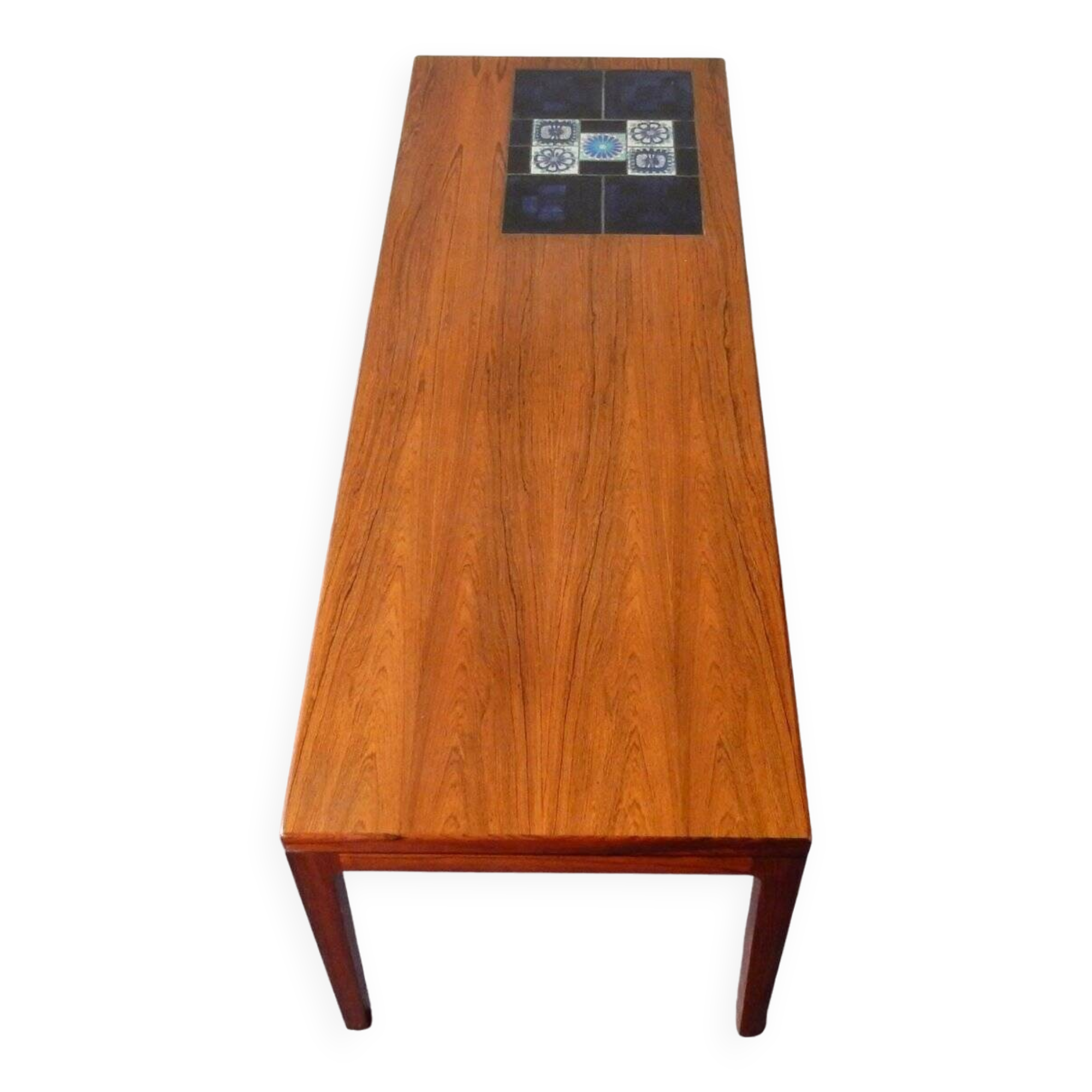 Mid-Century Coffee Table with Tiles
