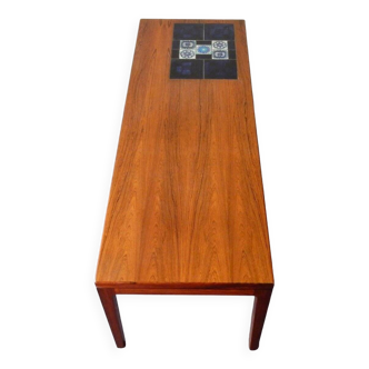 Mid-Century Coffee Table with Tiles