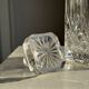 Crystal whisky decanter with diamond point pattern H23