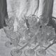 Set of 11 Chantilly white wine glasses by Saint-Louis.