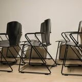 Series of 6 minimalist chairs model "EGOA 300" by Josep Mora