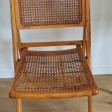 Cannage folding chair 1970