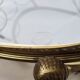 Oval brass serving table