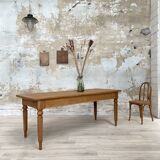 Solid wood farmhouse table