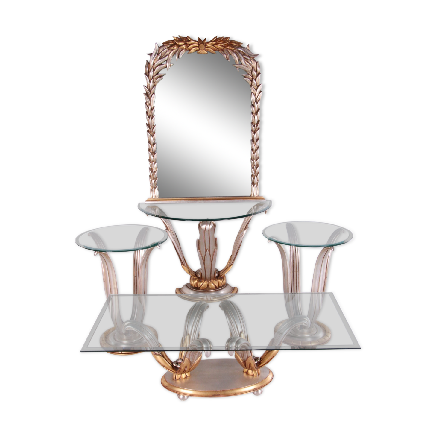 Italian living room set Hollywood regency, 1970