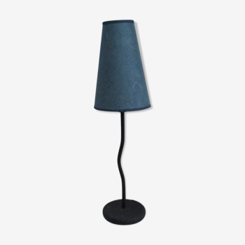 Table lamp, wrought iron, curved foot