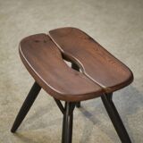 Pair of Pirkka stools by Ilmari Tapiovaara for Laukaan Puu (first edition, stamped) 1950s