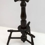Mid-Century Modern Italian Walnut Floor Coat Hanger with Umbrella Stand, 50