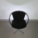 3 x mid-century tube frame chairs (swivel) corduroy upholstery