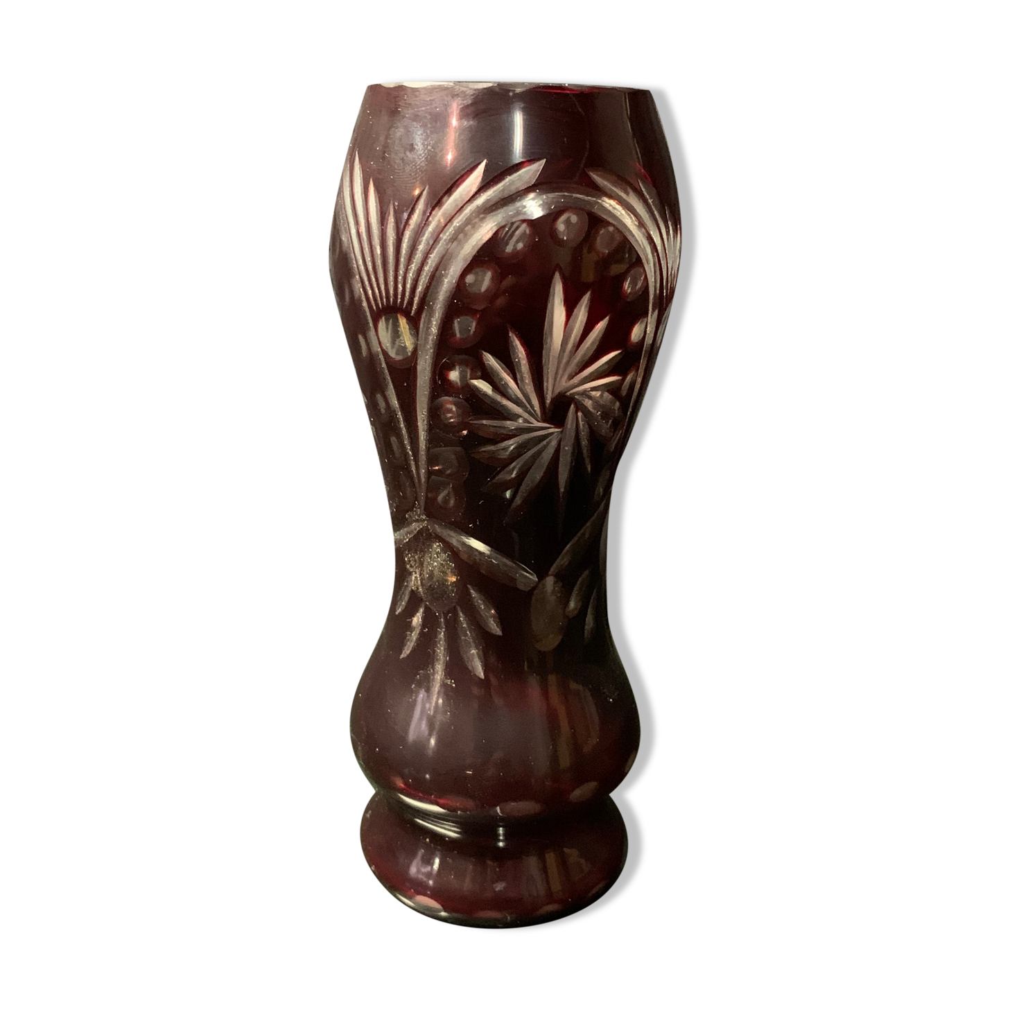 Soliflore colored crystal vase