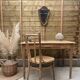 Solid wood desk Parisian credit bank