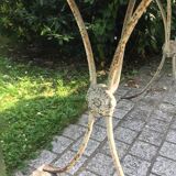 Dining garden of wood and wrought iron early twentieth