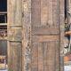 Eighteenth-century Parisian armoire with one bonnetière door in raw wood.