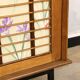 Vintage 1960 removable rattan and oak cabinet