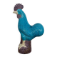 Turquoise porcelain rooster from China