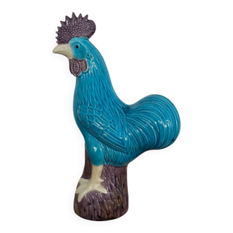 Turquoise porcelain rooster from China
