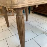 Art Deco Raw Solid Oak Table