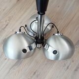Brushed metal eye ball suspension