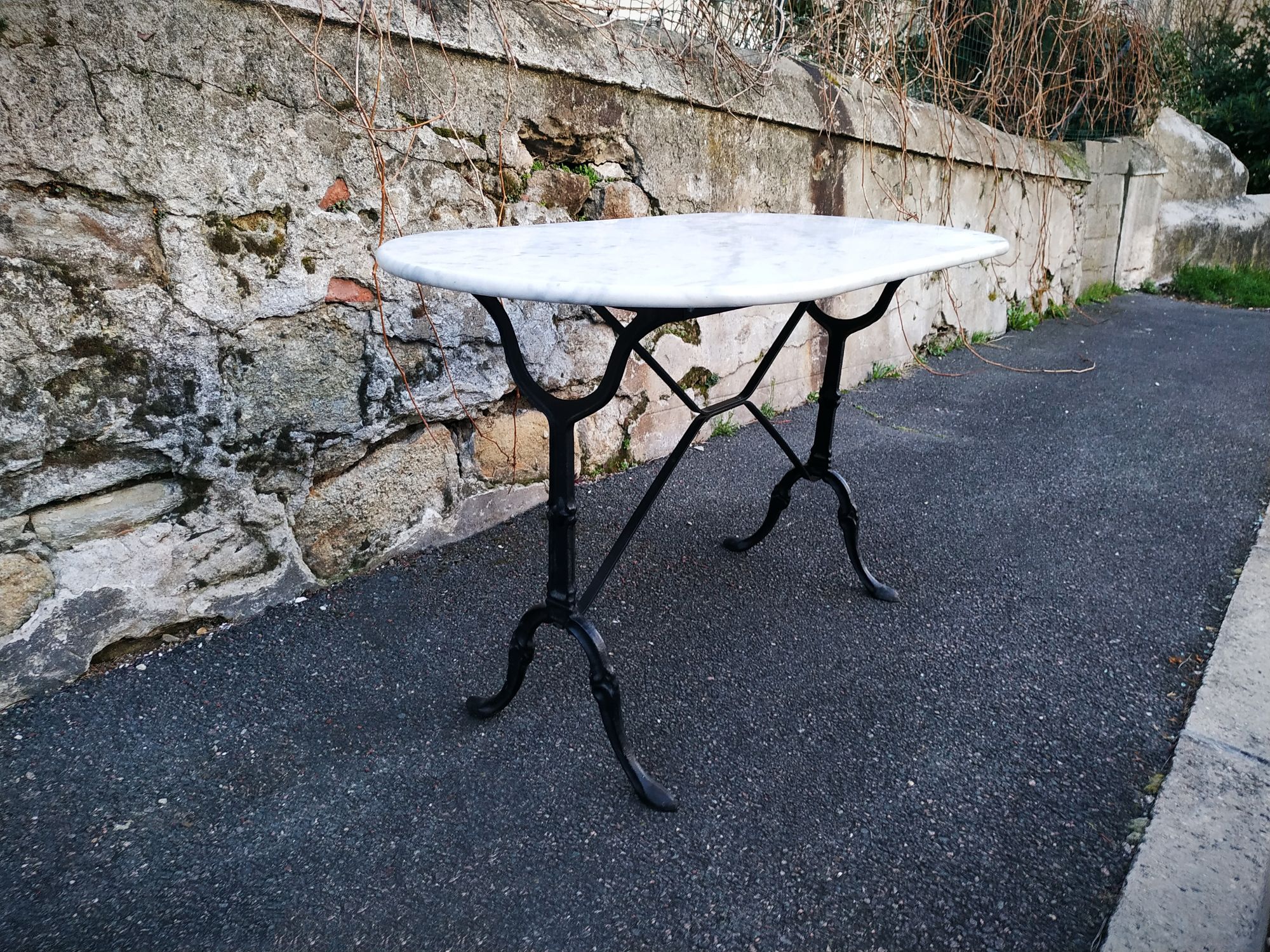 Marble bistro table