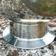 Large Aluminium Champagne Ice Bucket with Gold Tone Handles