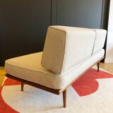 Scandinavian daybed teak bench by Peter Hvit