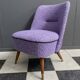 Purple wool chair 1960s