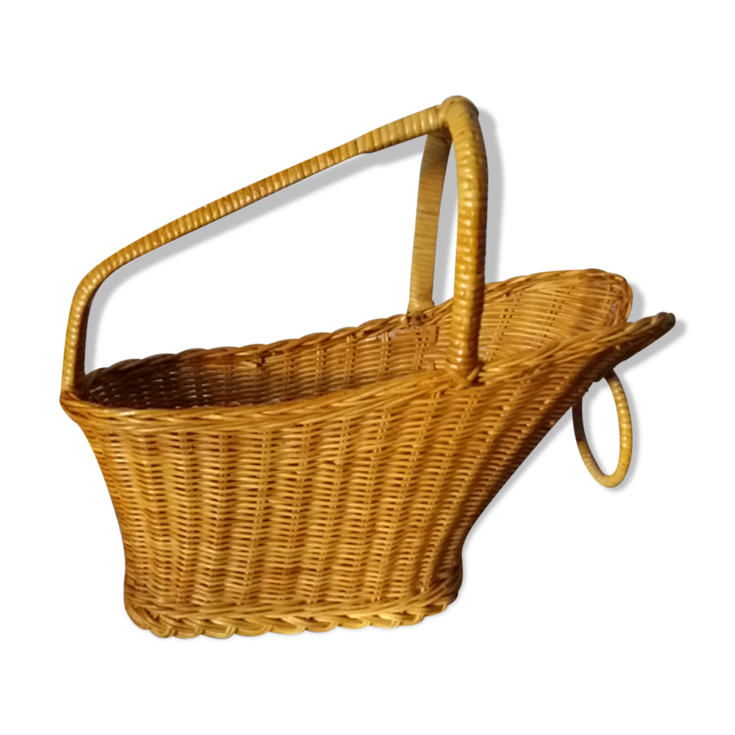 Porte bouteille en osier