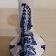 Pair of Delft earthenware candlesticks