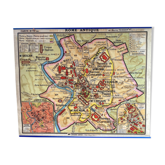 Carte scolaire La Gaule romaine et la Rome antique