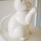 Teapot cat porcelain