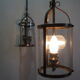 Pair of Vintage Lantern/Brass Suspension