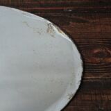 Old oval beveled art deco mirror