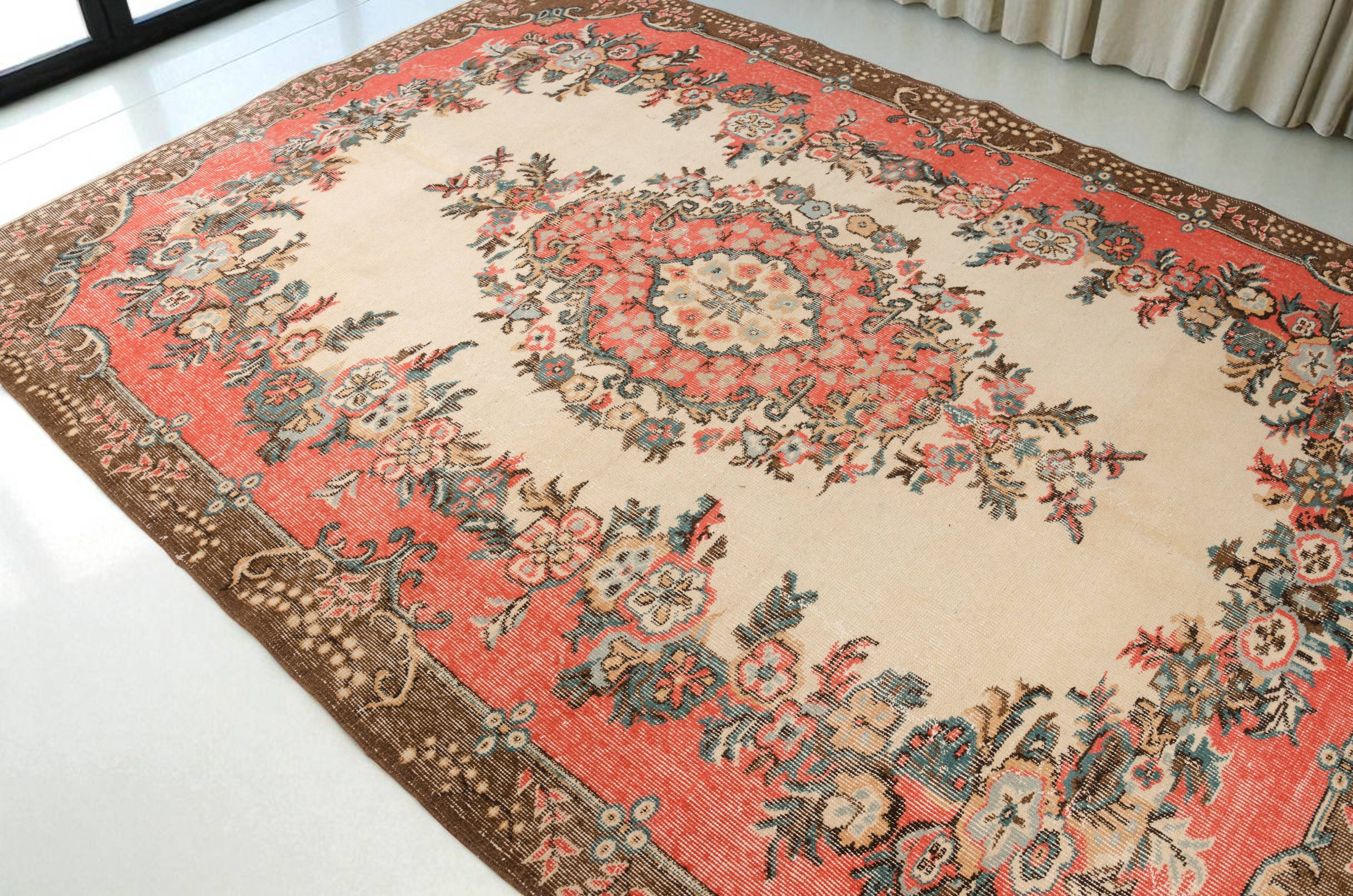 Floor Vintage Wool Vintage Rug sku 2646