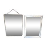 mirrors lot of 2 mirrors 24 x 18 cm 1940 1950