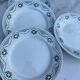 Set of 8 flat plates Creil and Montereau