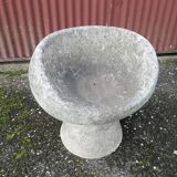 Vintage robert pansart outdoor armchair for elo in fiber cement.