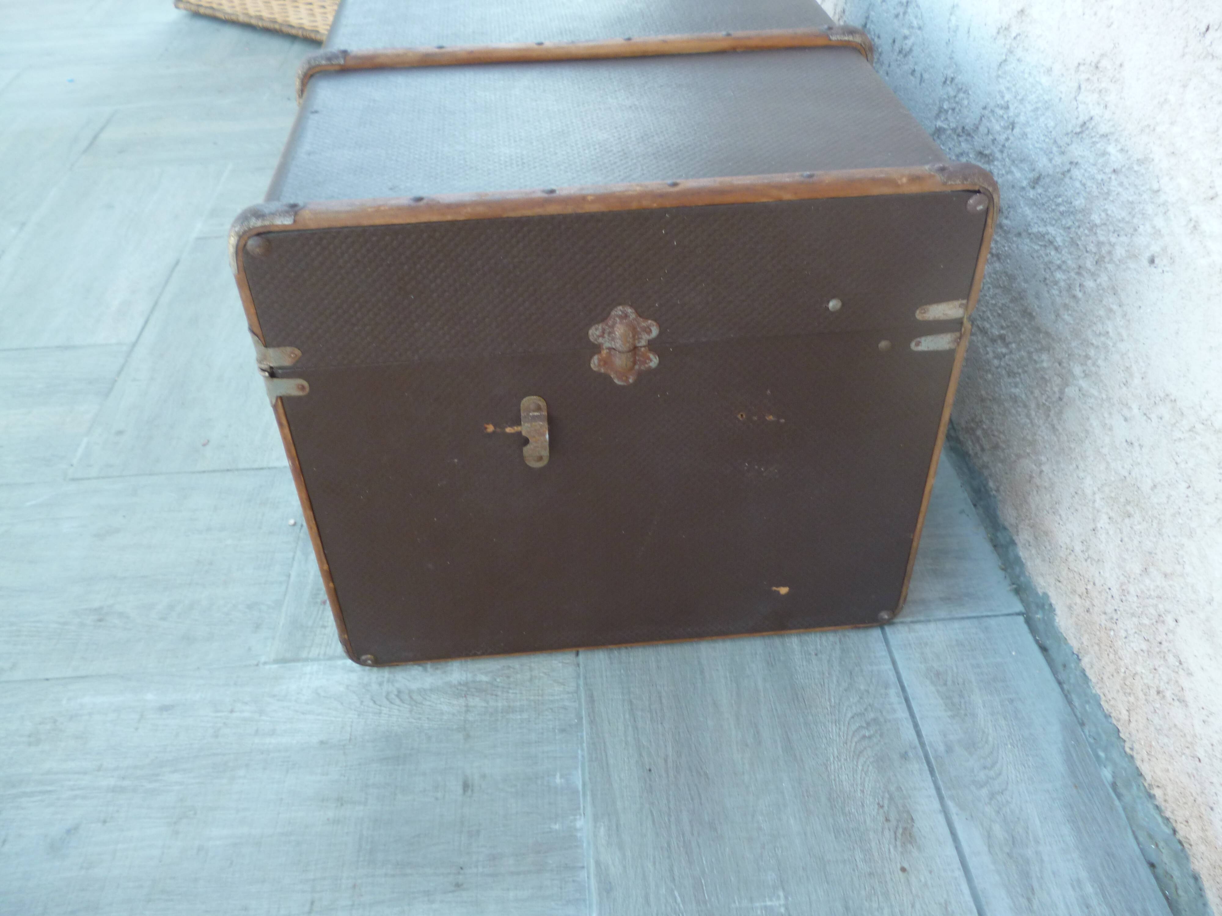 Old travel trunk