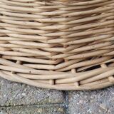 Vintage rattan bar trolley